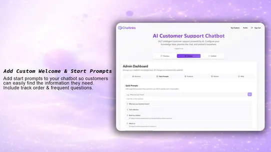 Chatlinks AI Chatbot Builder screenshot