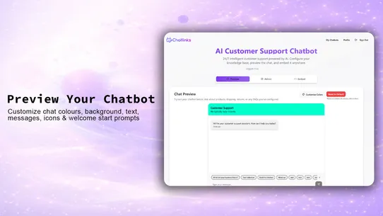 Chatlinks AI Chatbot Builder screenshot