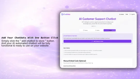 Chatlinks AI Chatbot Builder screenshot