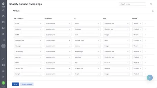 Bluestone PIM Connect screenshot