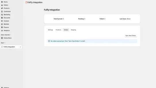 FulFly Integration screenshot