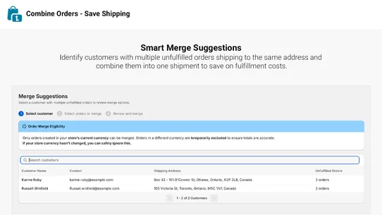 Combine Orders – Save Shipping screenshot