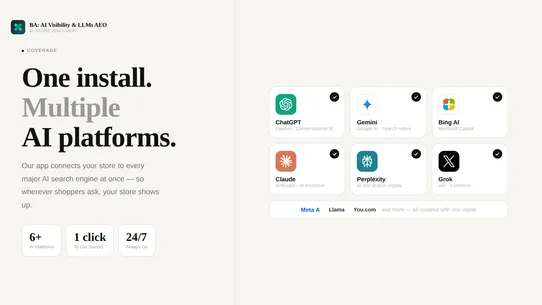 BA: AI Visibility &amp; LLMs AEO screenshot