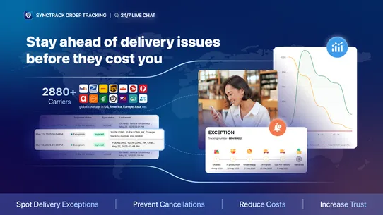 Synctrack Order Tracking screenshot