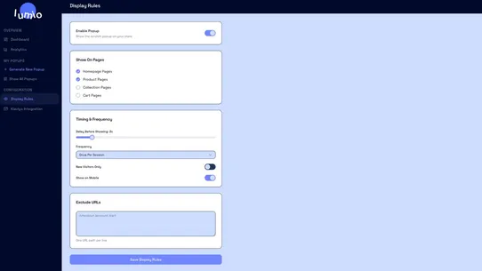 Lumio Popups screenshot