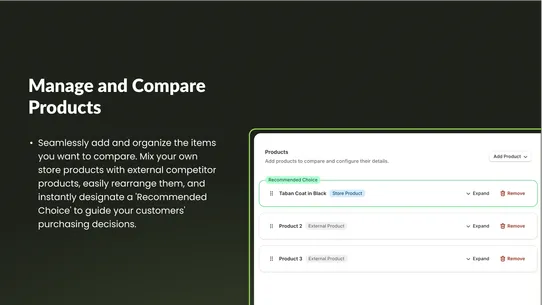 Comparly ‑ Products Compare screenshot
