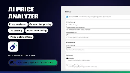 CodeCraft: AI Price Analyzer screenshot