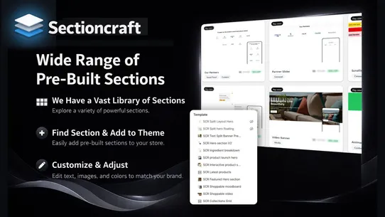 Section Craft: Theme Sections screenshot
