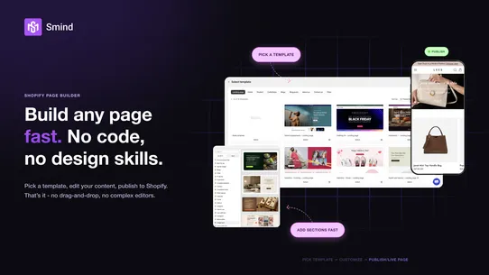 Smind Landing Page Builder screenshot