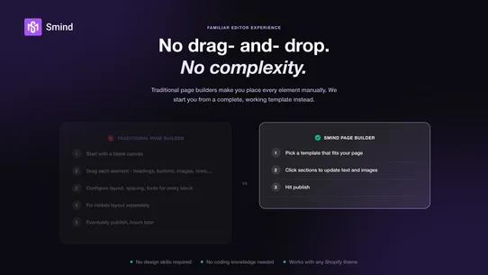 Smind Landing Page Builder screenshot