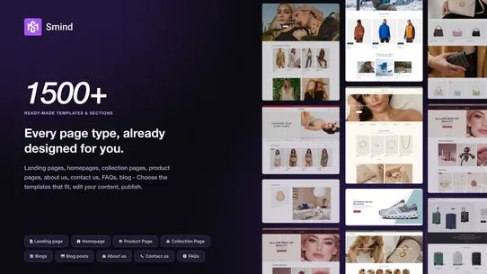 Smind Landing Page Builder screenshot