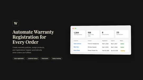 Warranty Pilot screenshot