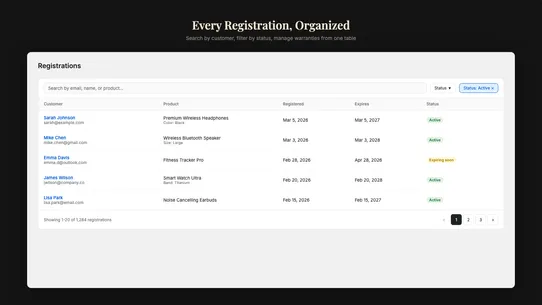 Warranty Pilot screenshot