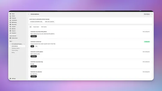 Combined Variants Listing AI screenshot