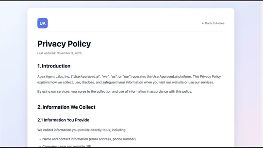 UserApproved screenshot