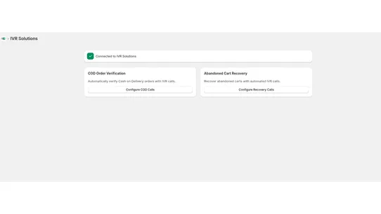 IVRSolutions‑Verify COD Orders screenshot