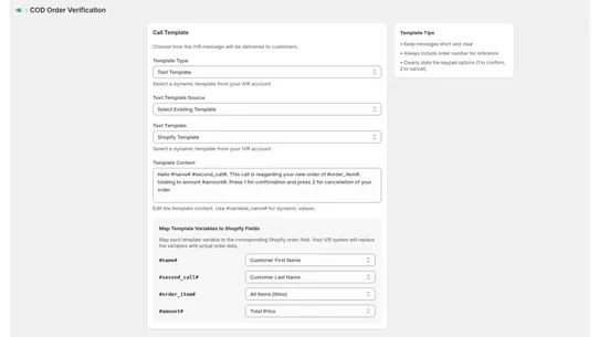 IVRSolutions‑Verify COD Orders screenshot