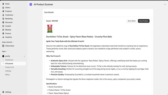 Pricify AI screenshot