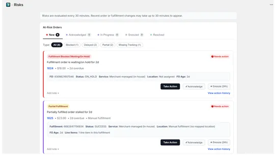 Buildensity‑FulfillRiskMonitor screenshot