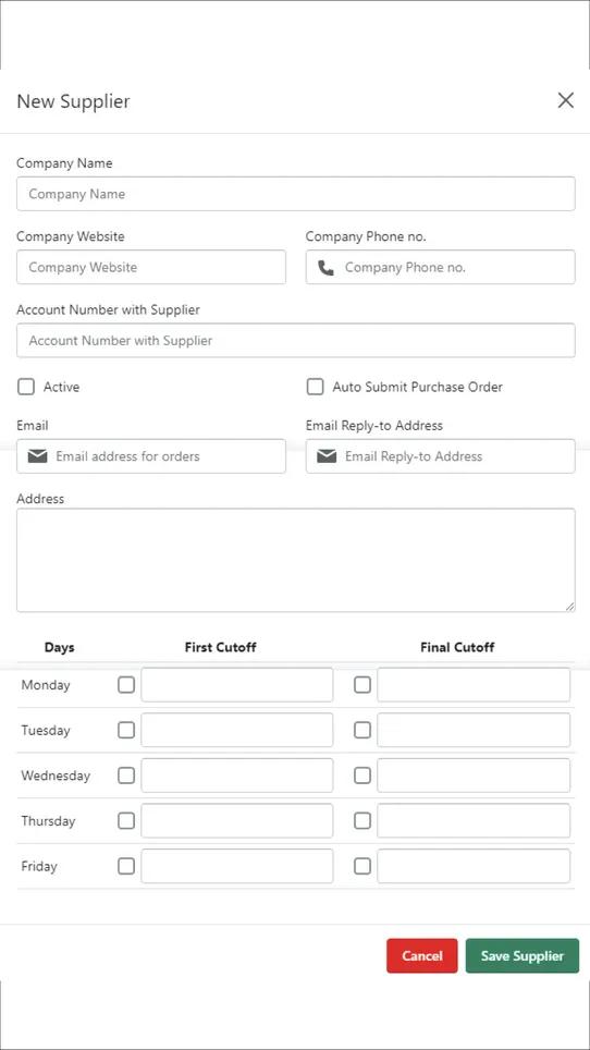 Vendor Notify ‑ Order Export screenshot