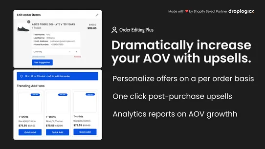 Order Editing Plus screenshot