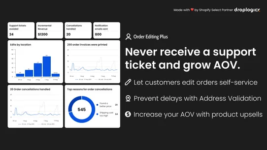 Order Editing Plus screenshot