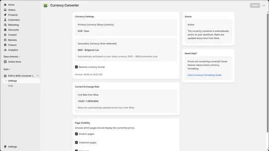 EUROLEV ‑ DUAL CURRENCY screenshot