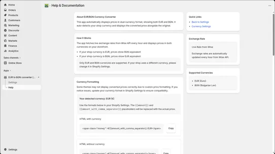EUROLEV ‑ DUAL CURRENCY screenshot