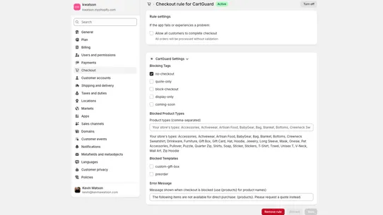 CartGuard screenshot