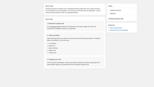 CartGuard screenshot