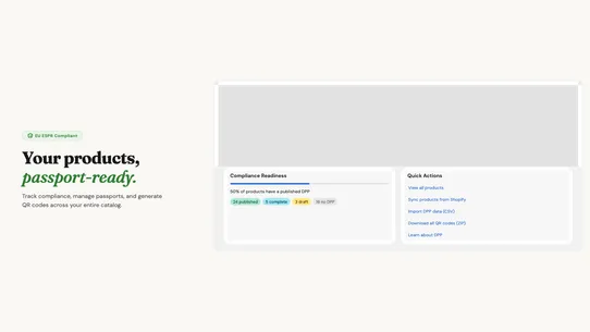 Passtiq ‑ EU Product Passport screenshot