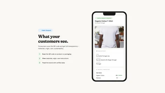 Passtiq ‑ EU Product Passport screenshot