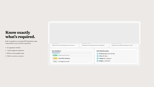 Passtiq ‑ EU Product Passport screenshot