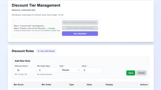 Civic Score Discounts screenshot