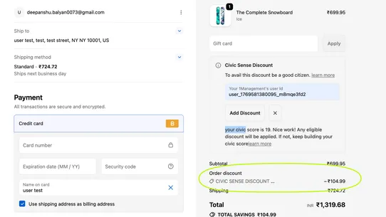 Civic Score Discounts screenshot