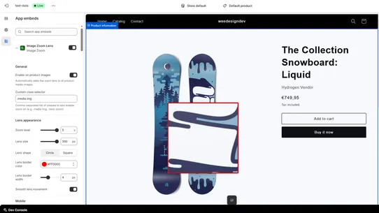 firwood Image Zoom screenshot