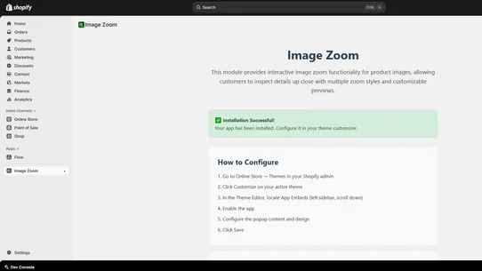 firwood Image Zoom screenshot