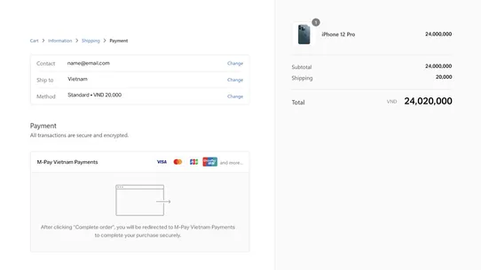 M‑Pay Vietnam Payments screenshot