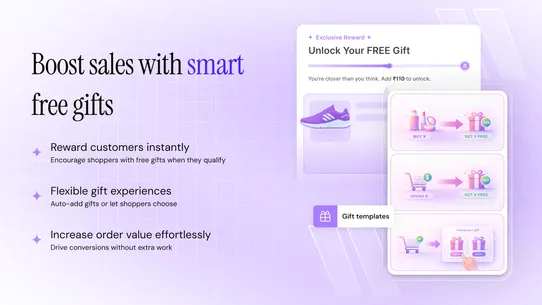 HUE Free Gifts Upsell screenshot