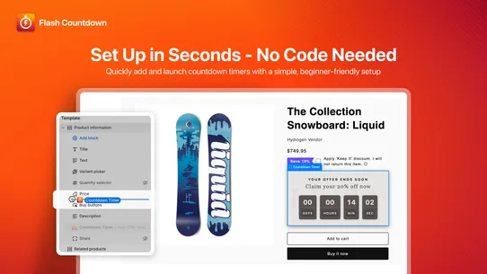 Flash Countdown Timer screenshot