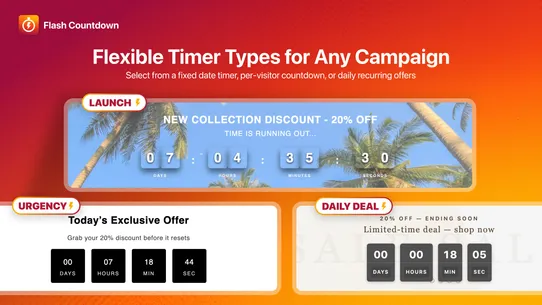 Flash Countdown Timer screenshot