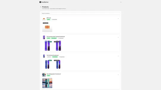 SizeMarker screenshot