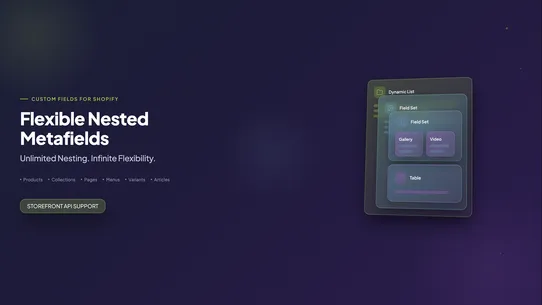 Flexible Nested Metafields screenshot