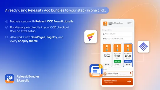 Releasit Bundles &amp; Upsells screenshot