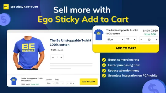 Ego Sticky Add to Cart screenshot