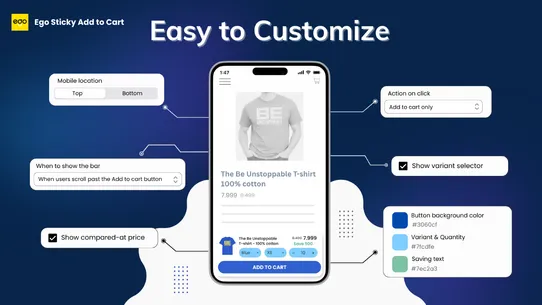 Ego Sticky Add to Cart screenshot