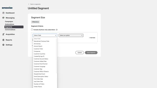 Smswise SMS Marketing screenshot