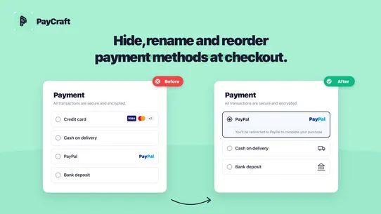PayCraft ‑ Hide and Rename screenshot