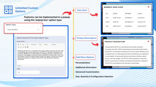 Hubify Product Custom Options screenshot