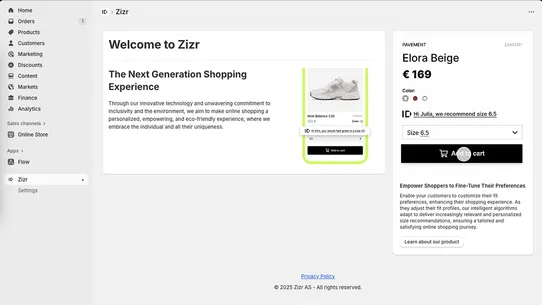Zizr screenshot